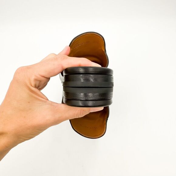 Gucci Princetown Horsebit Black Leather Loafers Mules Slip On Flats EU 40 US 10 - Picture 7 of 13